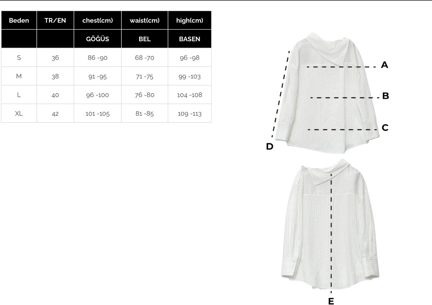 بلوزه مقاس سمول