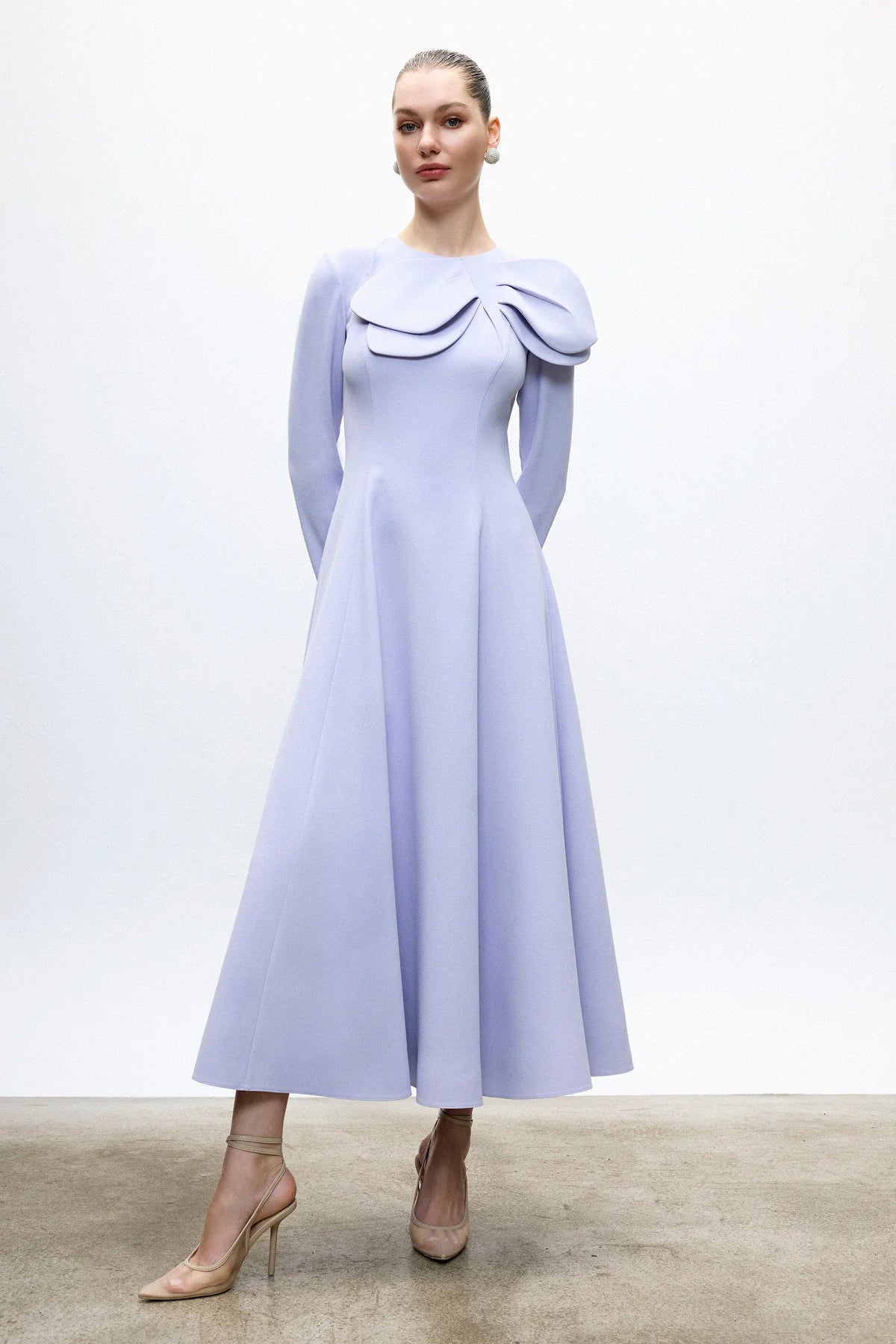 فستان ساتر بنفسجي مقاس 36