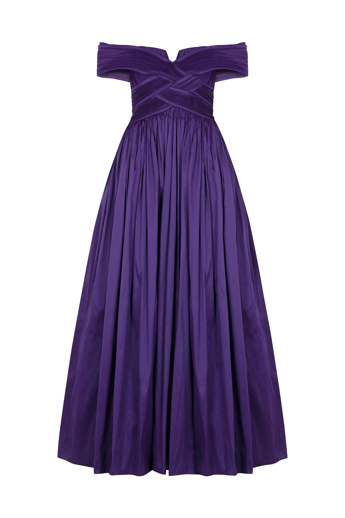 GÖĞÜS DEKOLTELİ OMZU AÇIK STRAPLEZ UZUN ABİYE ELBİSE 2240