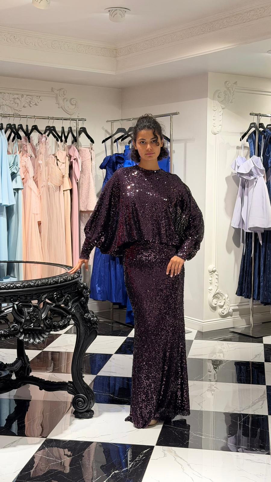 طقم تيور بنفسجي مقاس 36 و 38 و 40