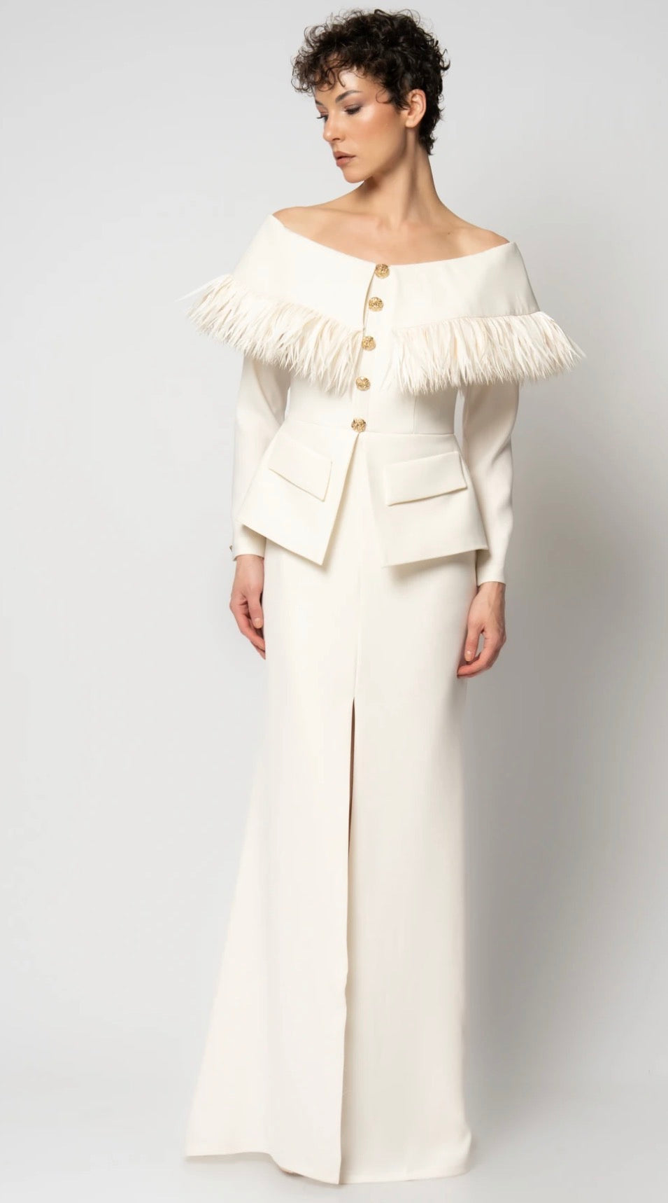 فستان كريب جميع المقاسات