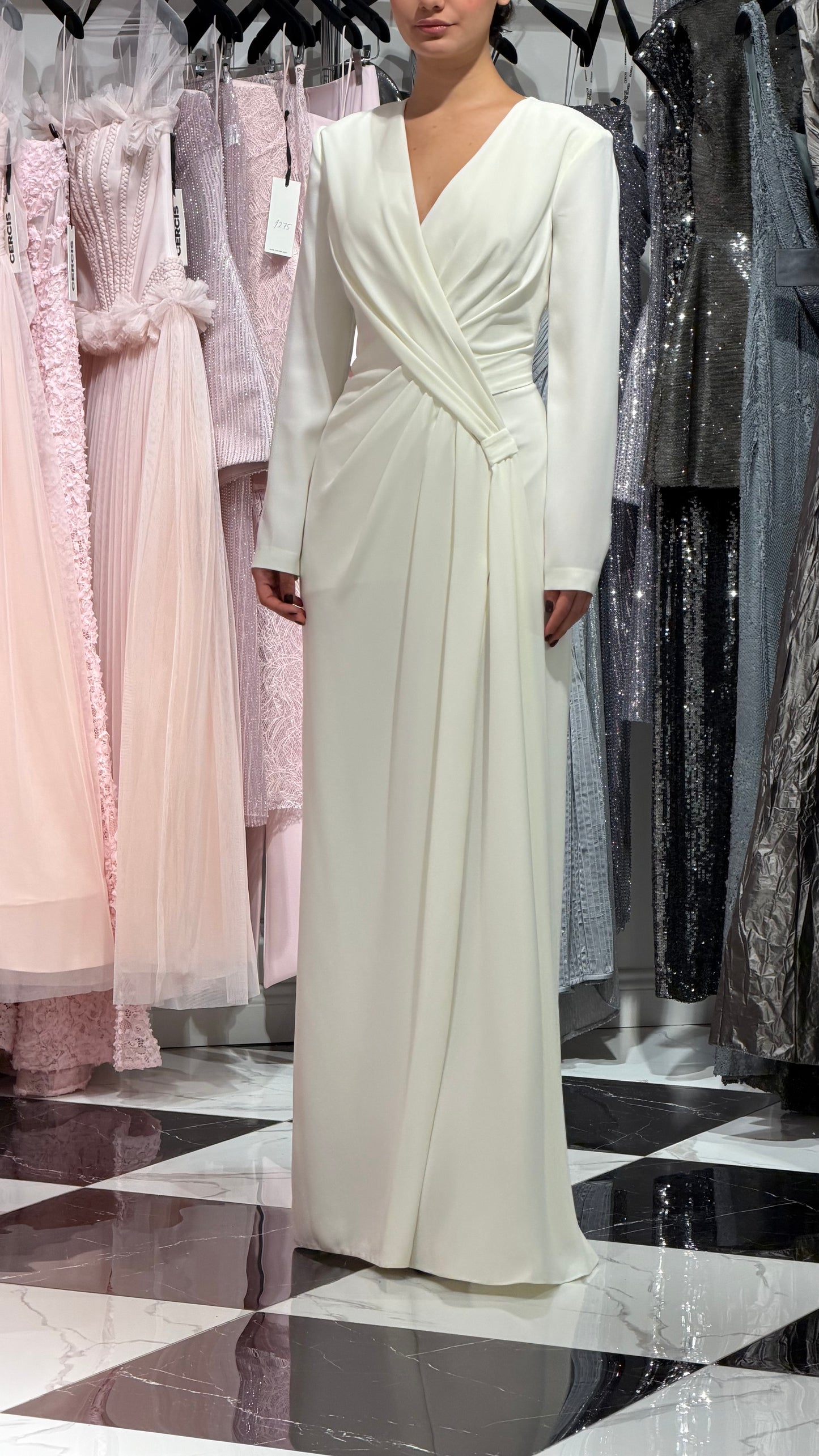 فستان كريب 1120