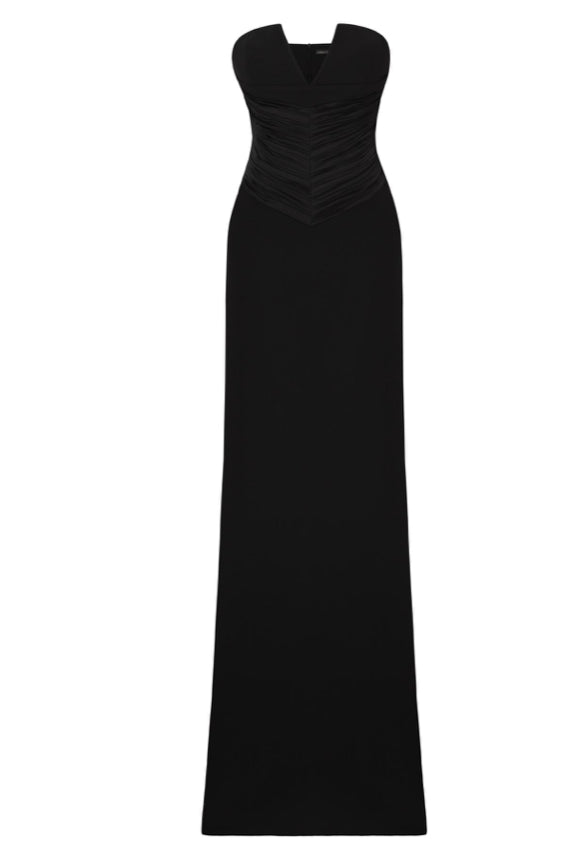 فستان اسود كريب