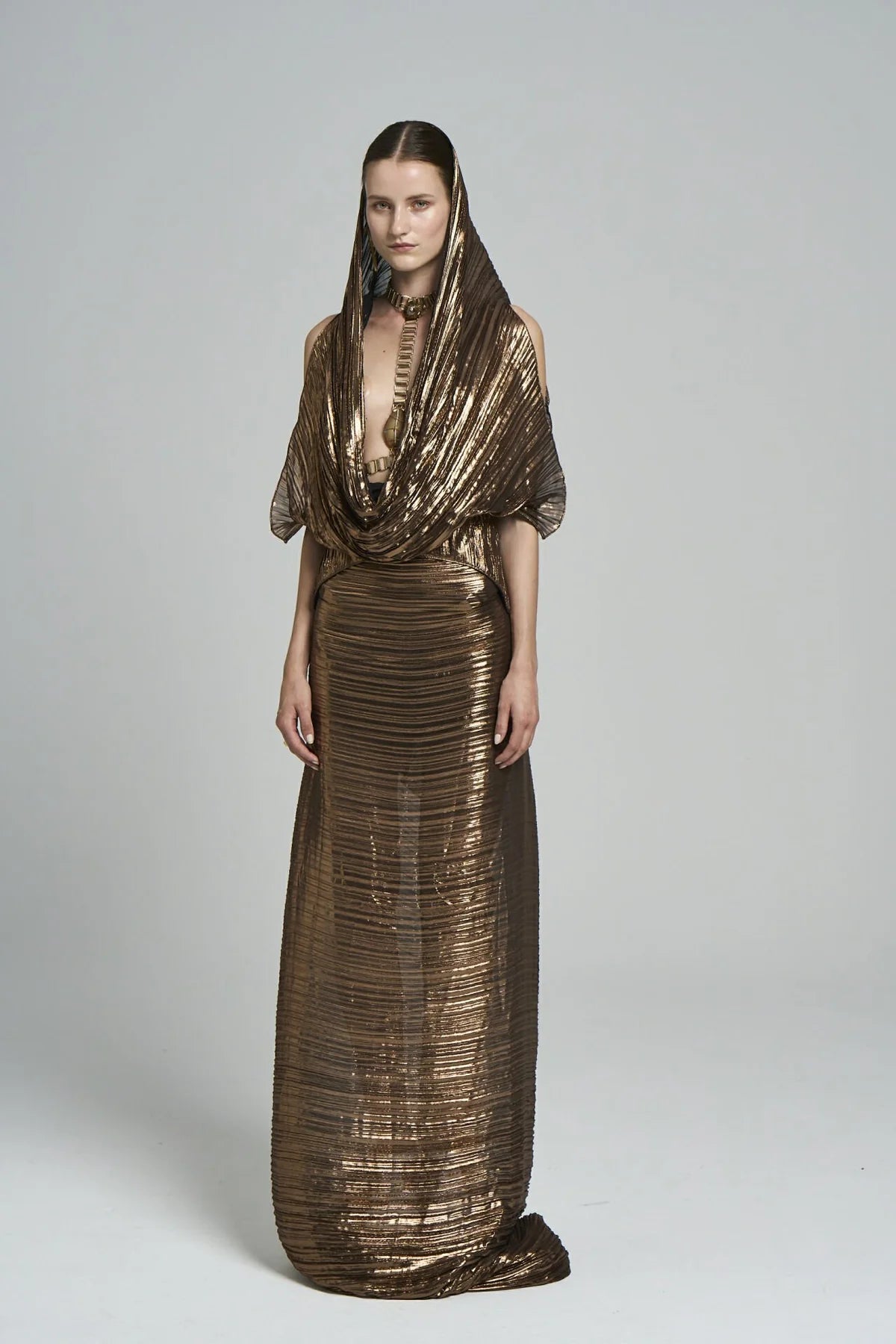 فستان فضي سايز 36-38-40