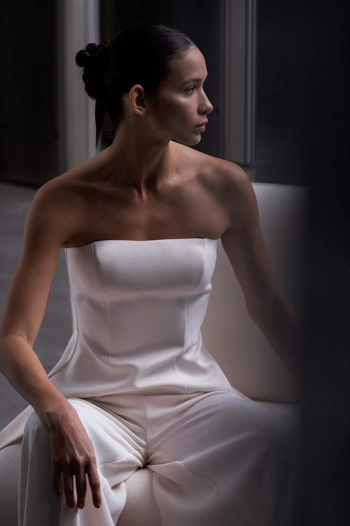 STRAPLEZ KUYRUK DETAYLI ABİYE TAKIM 21033