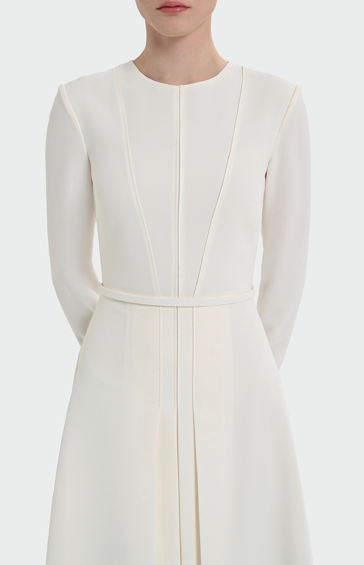 PİLİSELİ BEL DETAYLI ELBİSE 9140