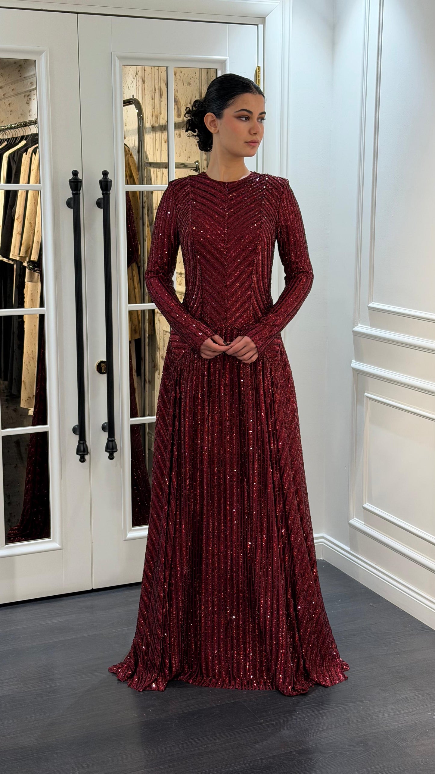 فستان  ترتر و شك فخم 9202