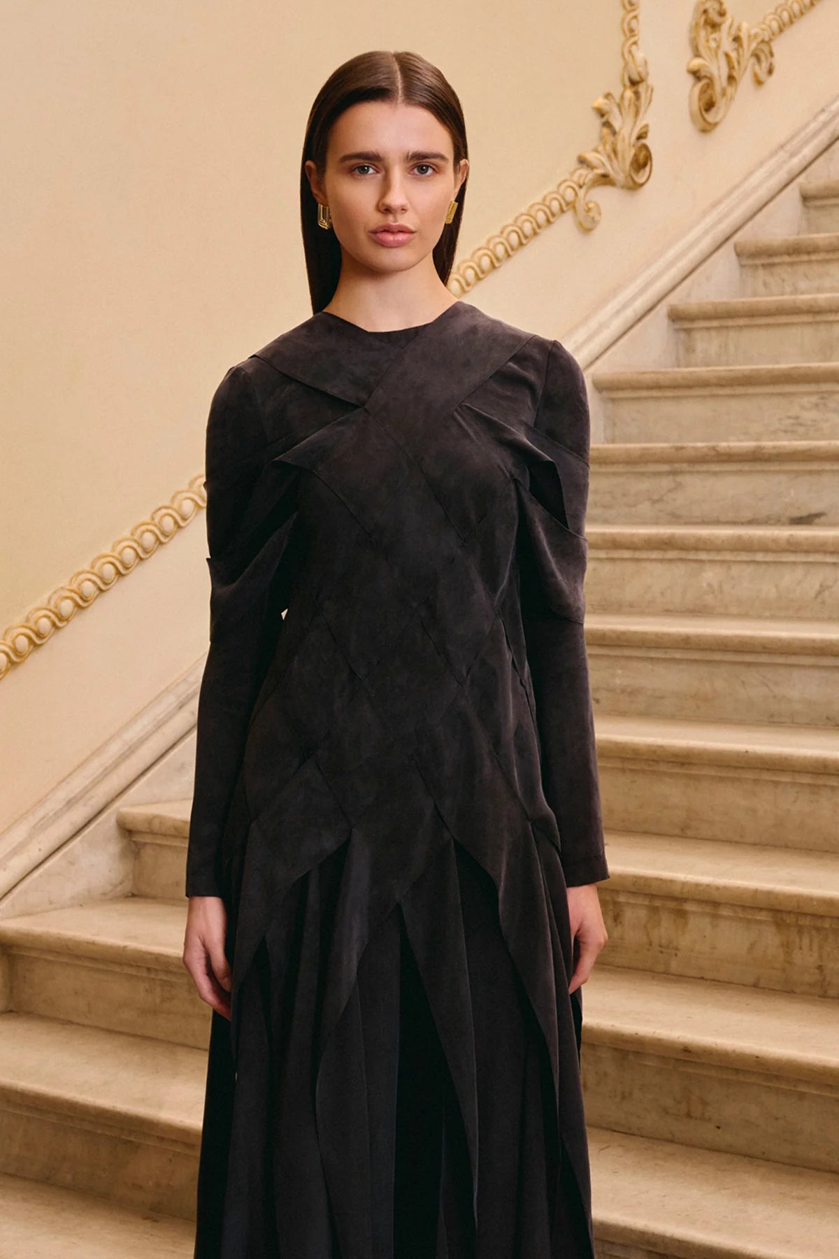 ÇAPRAZ DİKİŞ DETAYLI PANTOLON BLUZ TAKIM 2233