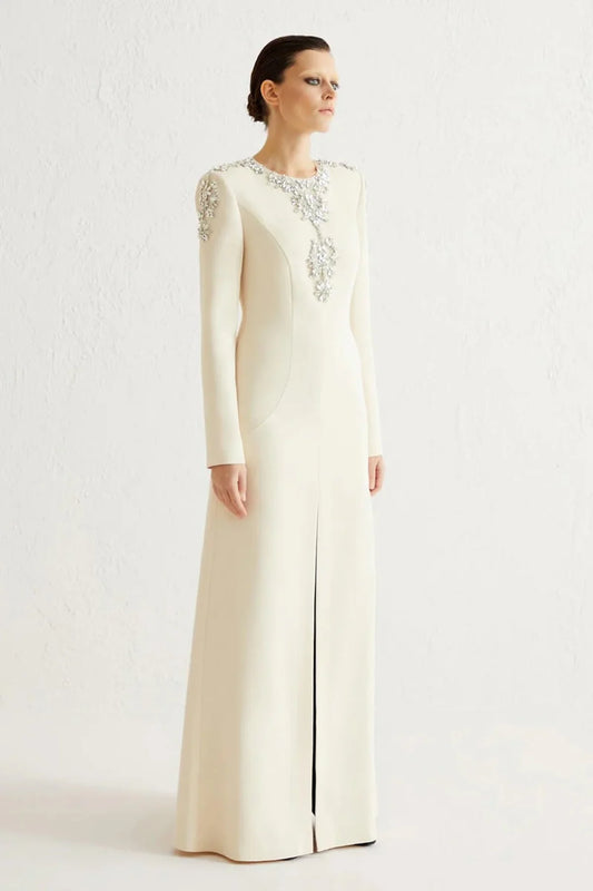 فستان كريب فخم سايز 42