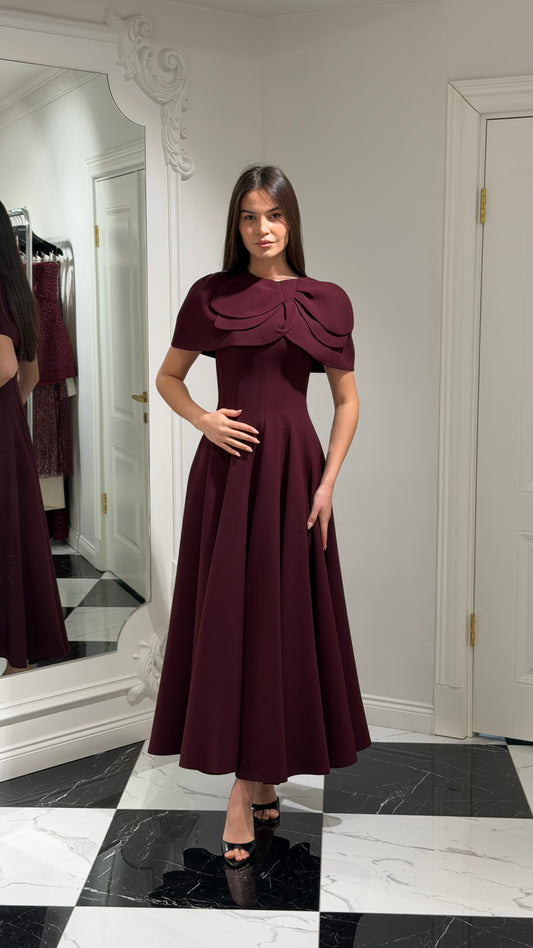 فستان كريب فخم 1187