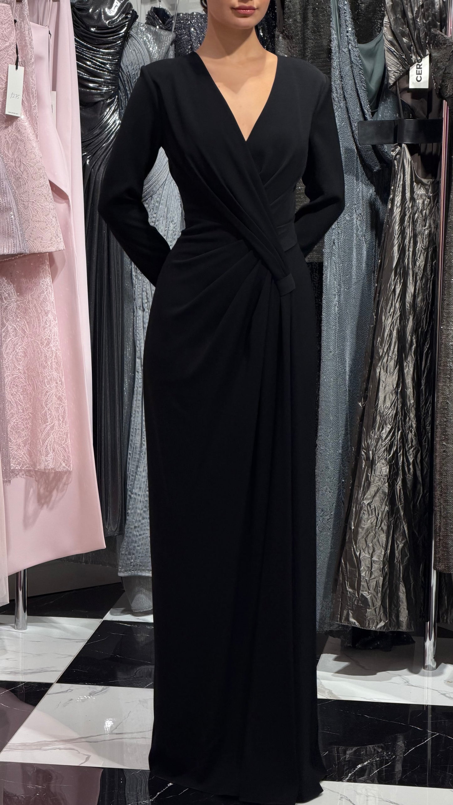 فستان كريب 1120