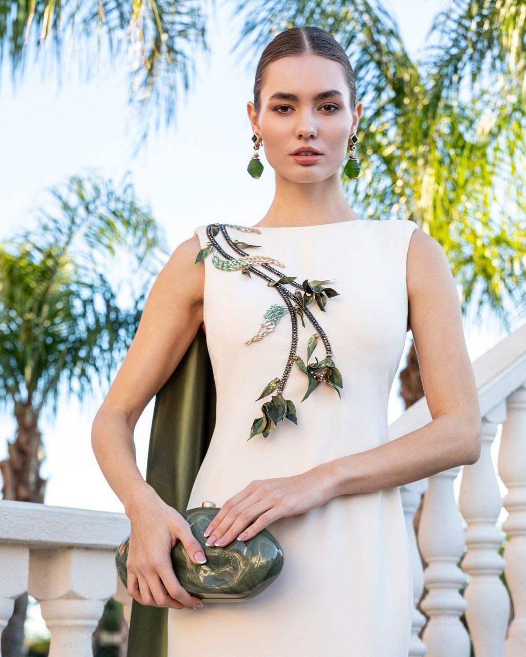 فستان كريب راقي 2286