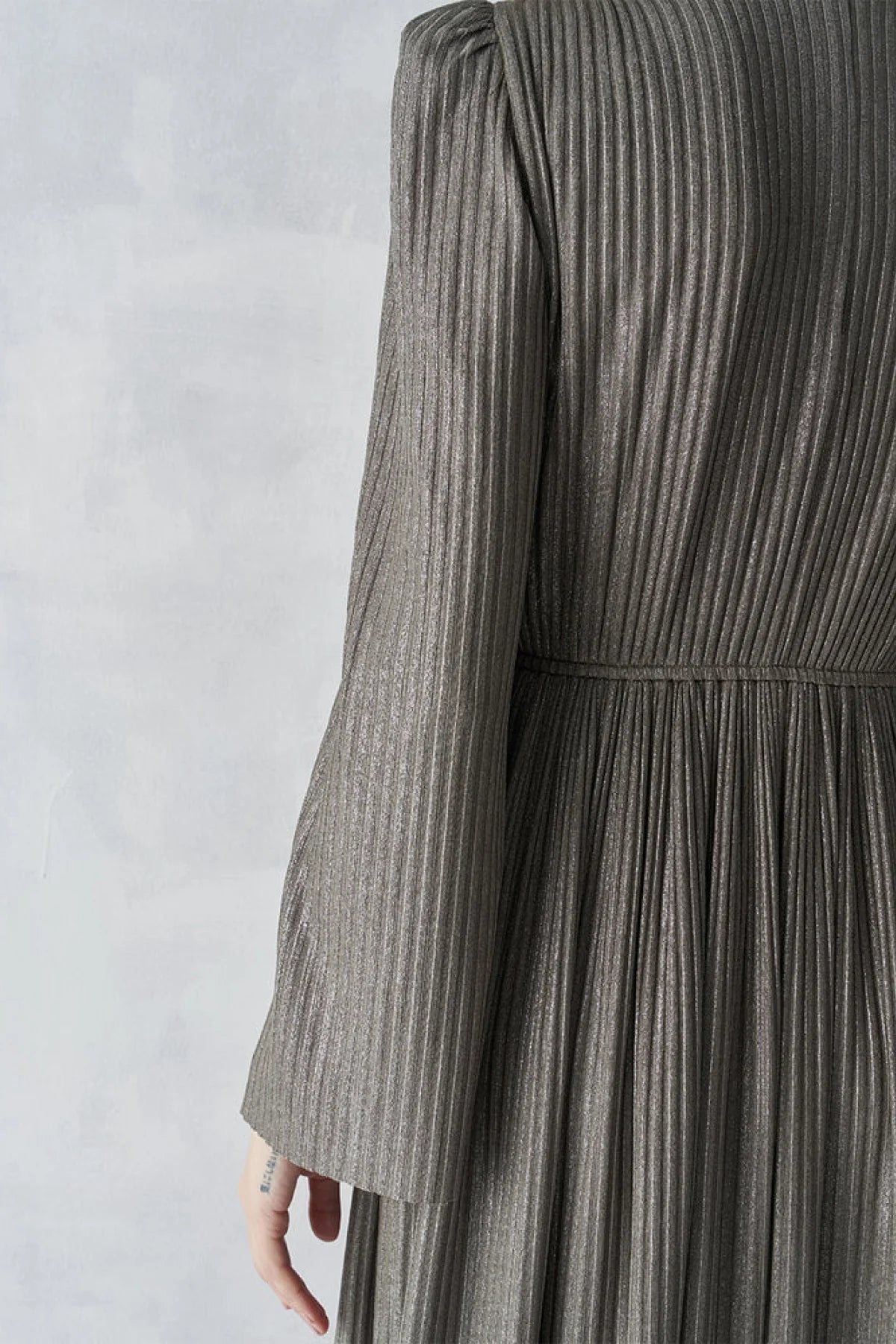 SİMLİ FİTİLLİ KEMERLİ UZUN ABİYE ELBİSE