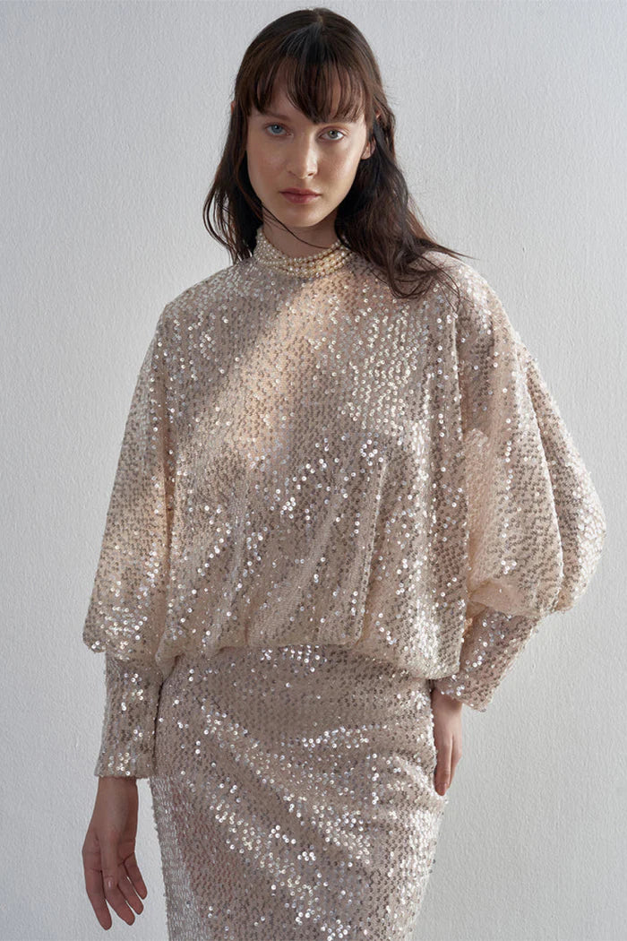 PAYETLİ BLUZ ETEK ABİYE TAKIM 2219