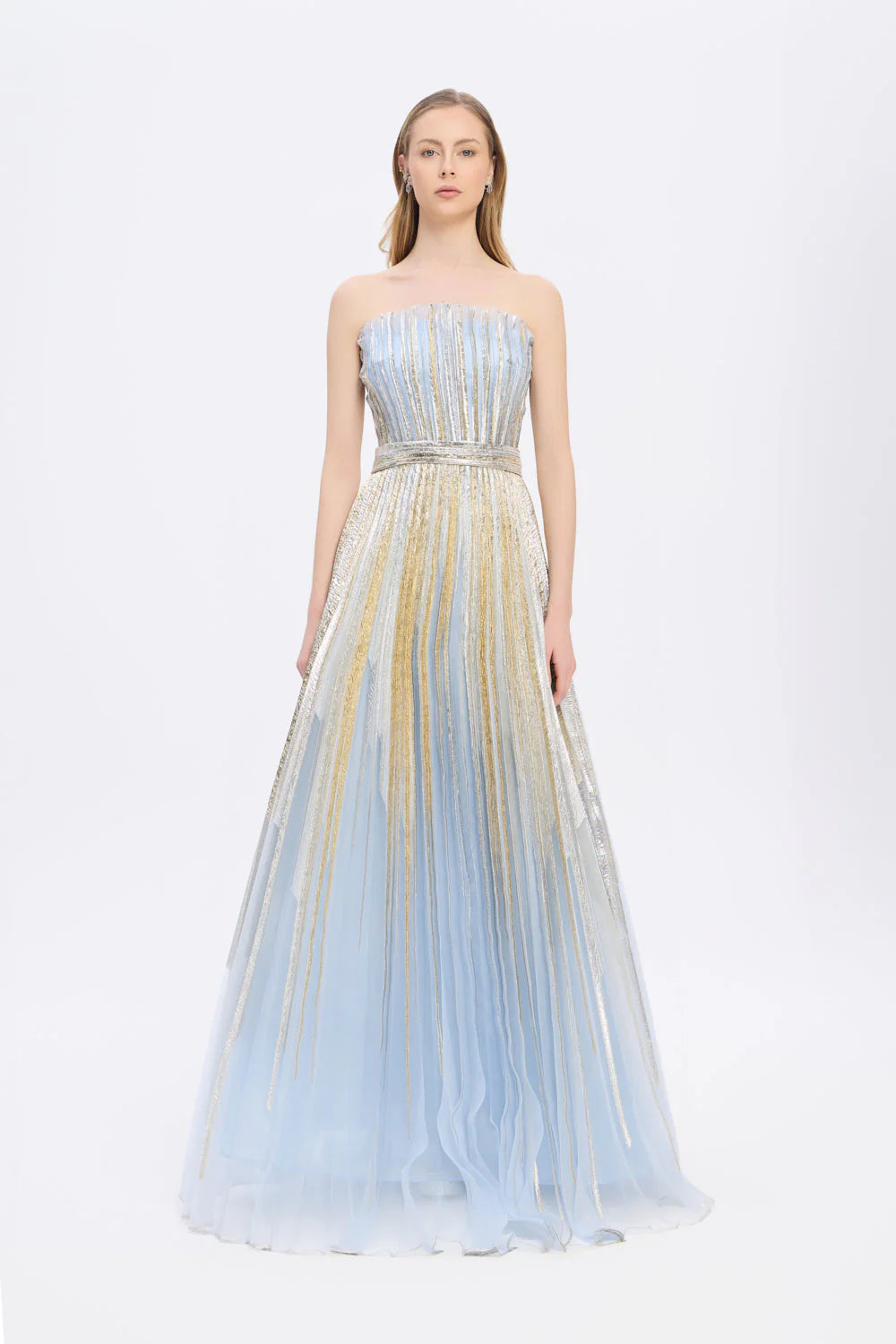 PRENSES KESİM UZUN ABİYE ELBİSE - 9039C