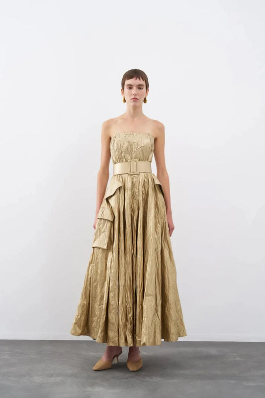 فستان ذهبي سايز 36