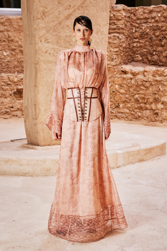 Bağlamalı Korse Detaylı Elbise