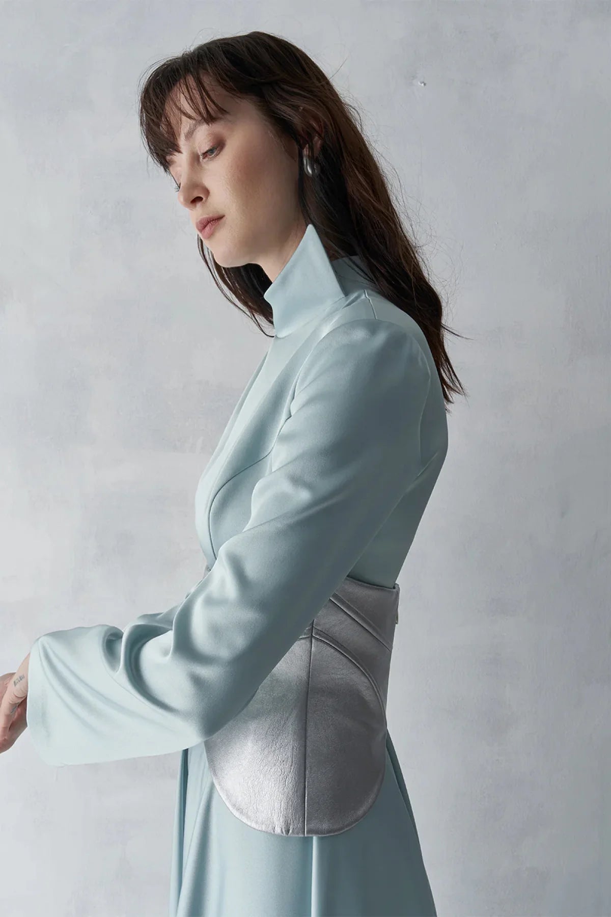 KORSAJLI SATEN UZUN ABİYE ELBİSE