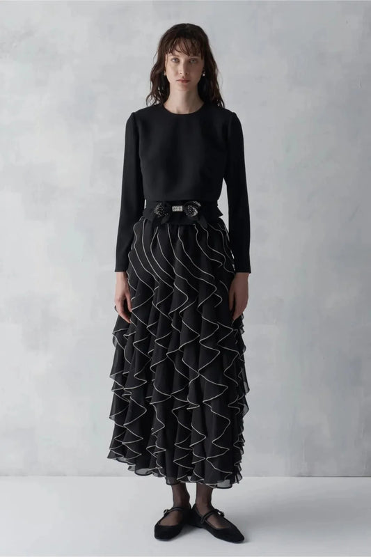 ETEĞİ FIRFIR DETAYLI BELİ FİYONKLU TAKIM