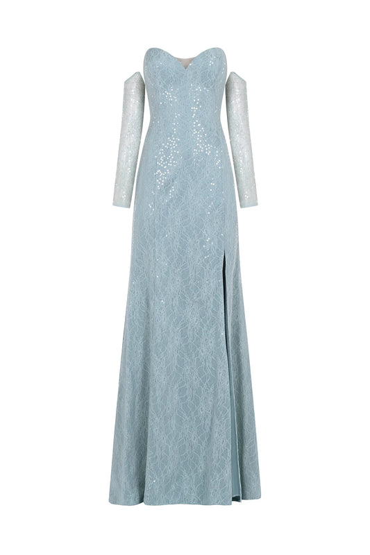 فستان دانتيل تيفاني مقاس 42 و 36